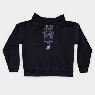 Run Like Mr. Darcy is at the Finish Kids Hoodie